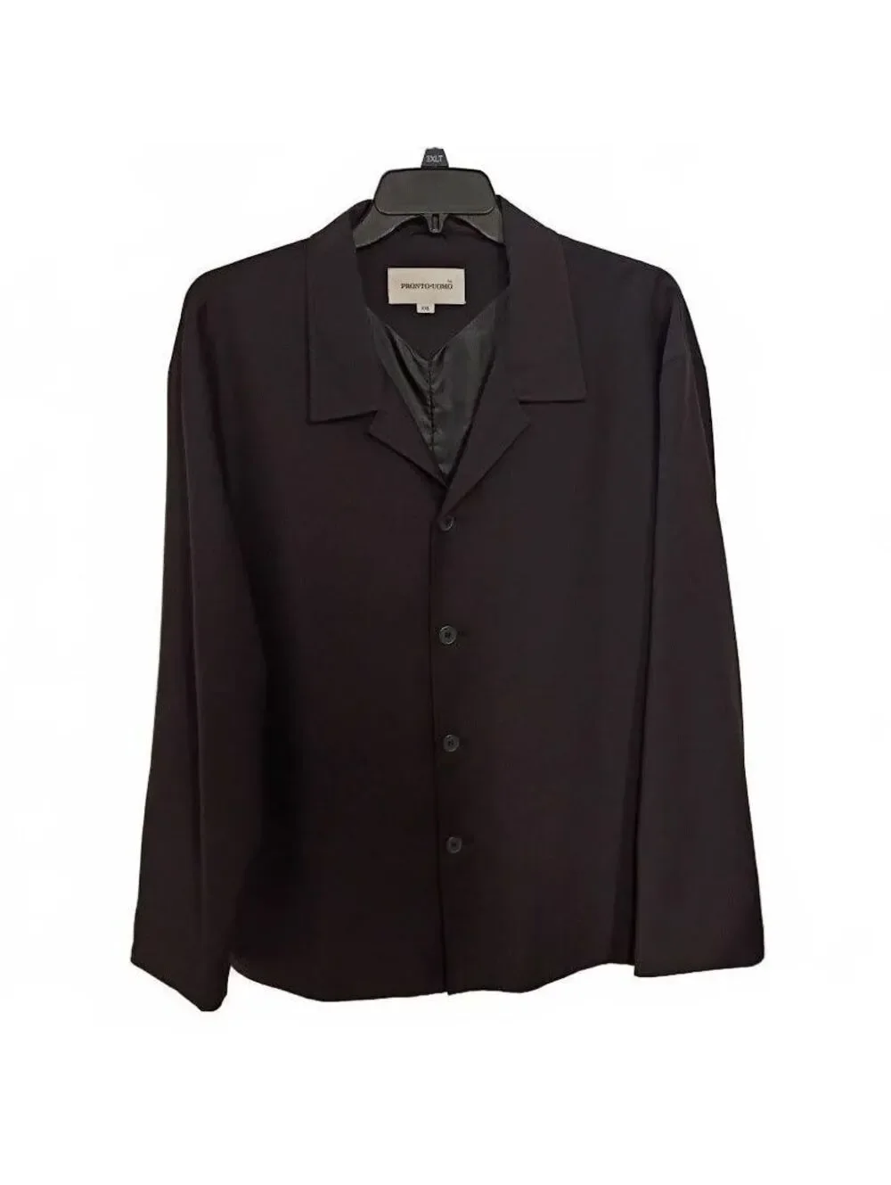 PRONTO UOMO Men's Black Wool Blend Blazer Size XXL